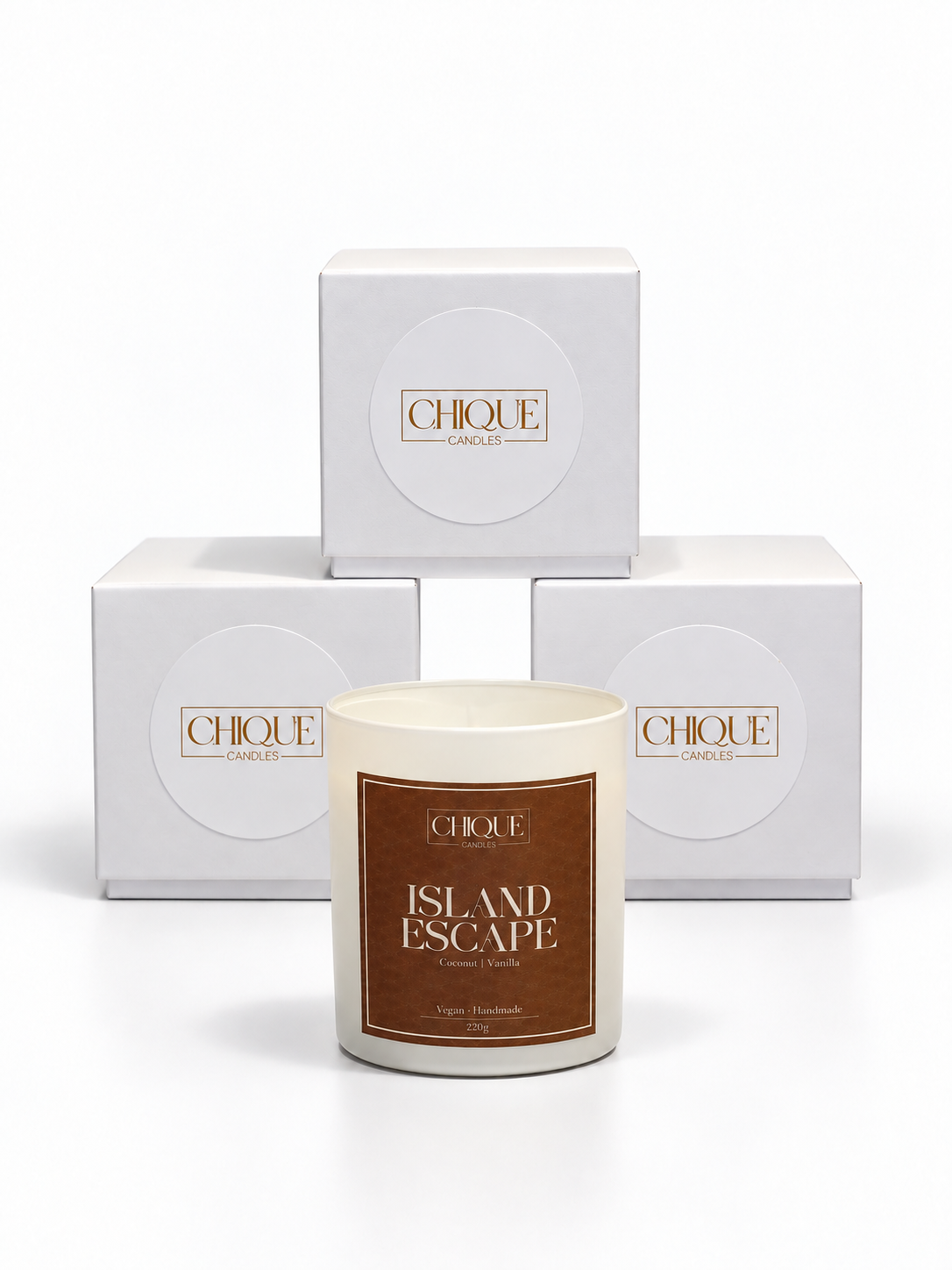 Island Escape - Coconut and citrus scented candle