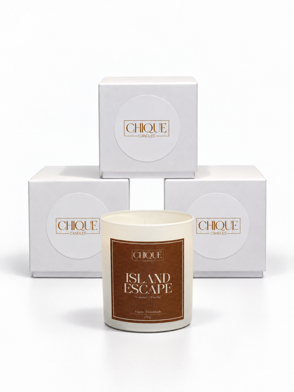 Island Escape - Coconut and citrus scented candle