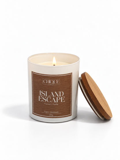 Island Escape - Coconut and citrus scented candle