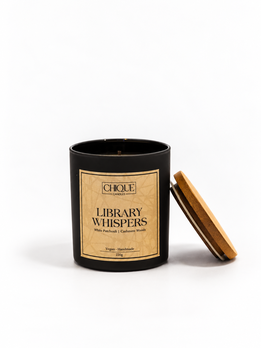 Library Whispers - Vela aromática amadeirada